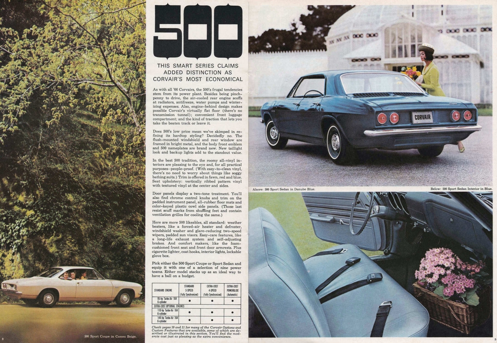 1966 Chevrolet Corvair Brochure Page 7